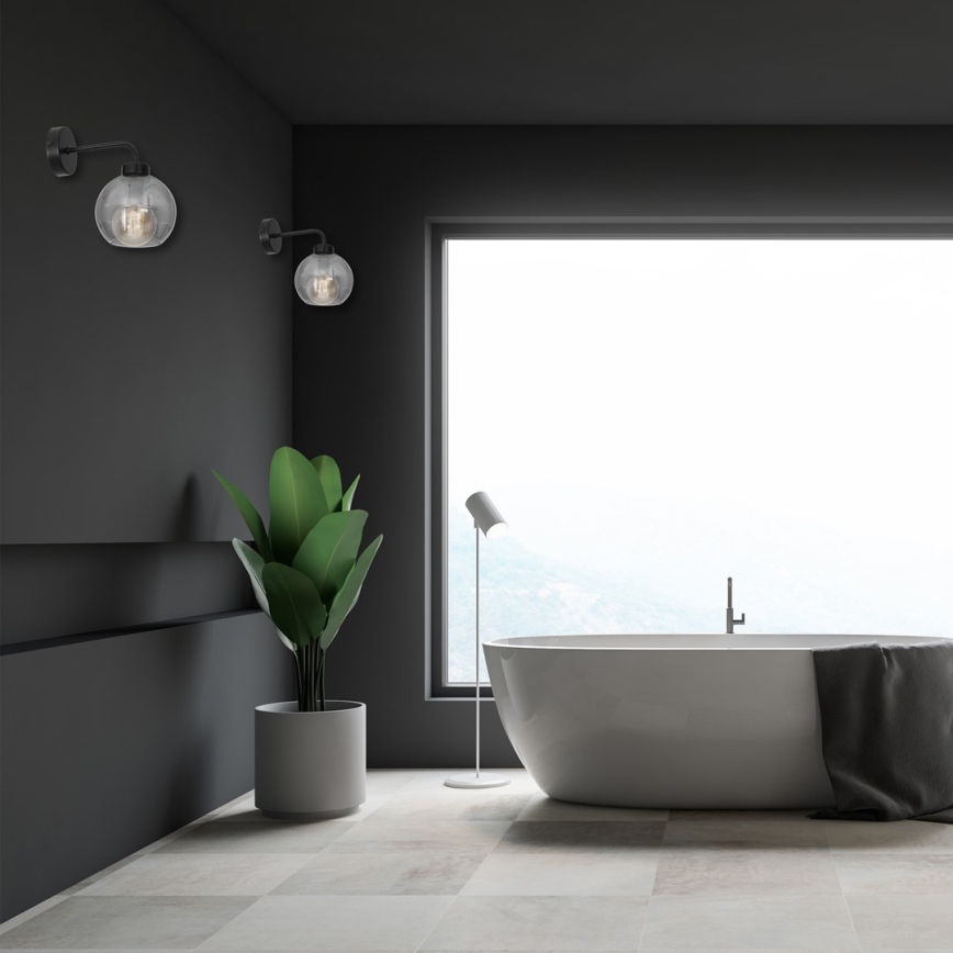 Iluminação de parede SOFIA 1xE27/60W/230V preta