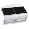 Iluminação de parede solar LED com sensor LED/7W/3,7V 4000K IP65 branca