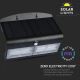 Iluminação de parede solar LED com sensor LED/7W/3,7V 4000K IP65 preta