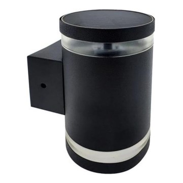 Iluminação de parede solar LED LED/5V IP44 preto