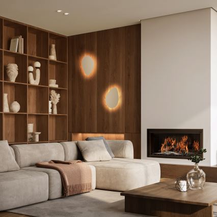 Iluminação de parede STONE 2xG9/8W/230V 30x39 cm bege