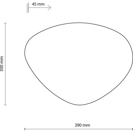 Iluminação de parede STONE 2xG9/8W/230V 30x39 cm preto