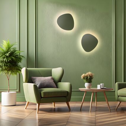 Iluminação de parede STONE 3xG9/8W/230V 37x49 cm verde