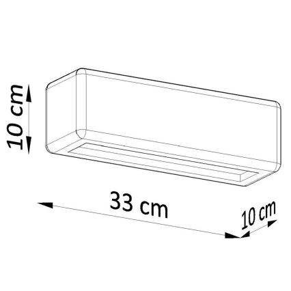 Iluminação de parede SUBANI 1xE27/60W/230V