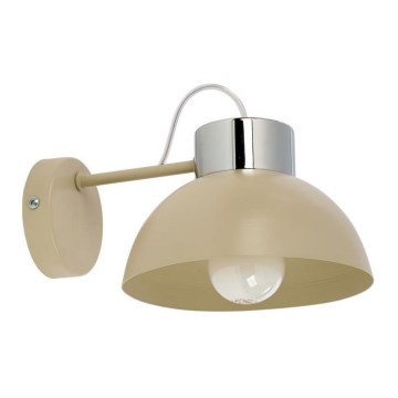 Iluminação de parede TEDI 1xE27/60W/230V bege/cromado brilhante