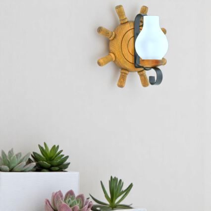 Iluminação de parede TIMONA 1xE14/40W/230V faia