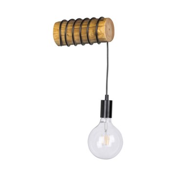 Iluminação de parede TRABO 1xE27/25W/230V pinho
