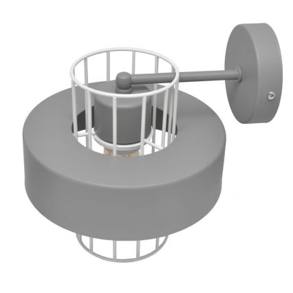 Iluminação de parede VOLTA 1xE27/15W/230V cinzento