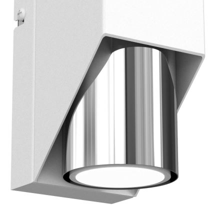 Iluminação de parede WALL 1xGU10/8W/230V branco/cromado brilhante