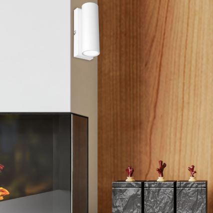Iluminação de parede WALL 1xGU10/8W/230V branco