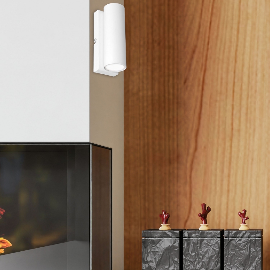 Iluminação de parede WALL 1xGU10/8W/230V branco