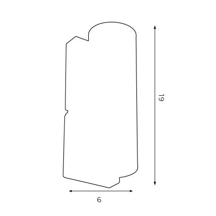 Iluminação de parede WALL 1xGU10/8W/230V branco