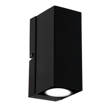 Iluminação de parede WALL 1xGU10/8W/230V preto