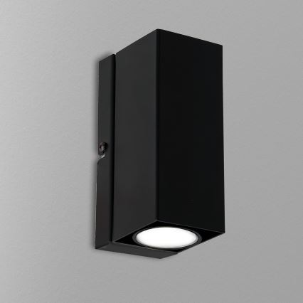 Iluminação de parede WALL 1xGU10/8W/230V preto