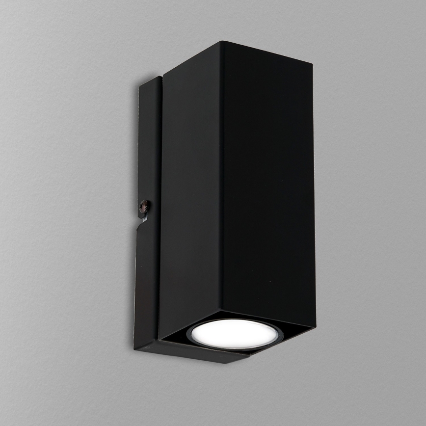 Iluminação de parede WALL 1xGU10/8W/230V preto