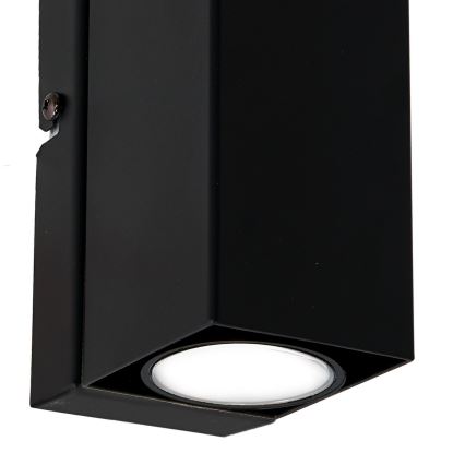 Iluminação de parede WALL 1xGU10/8W/230V preto