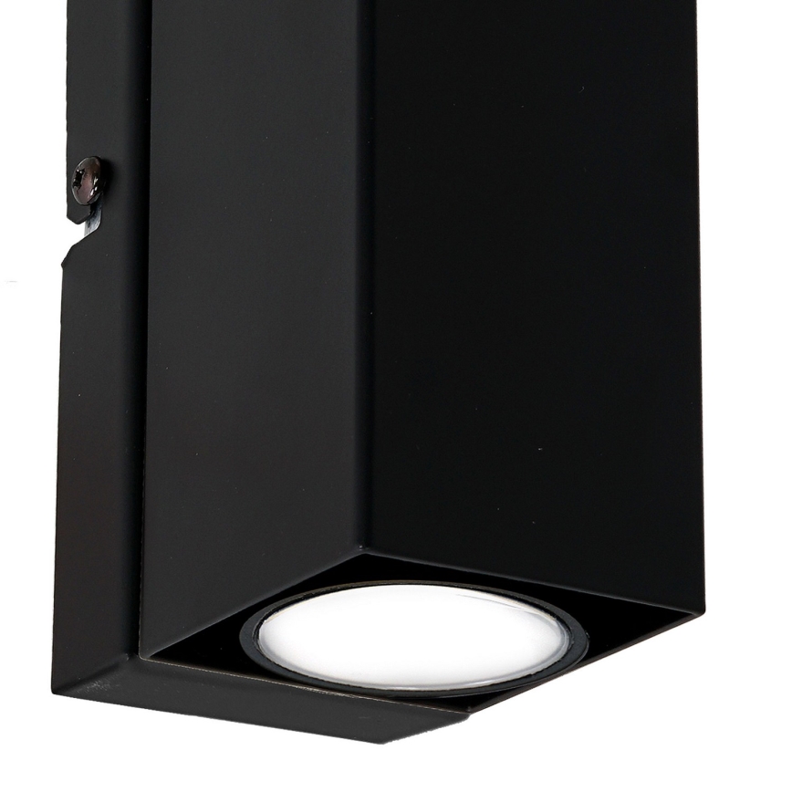 Iluminação de parede WALL 1xGU10/8W/230V preto