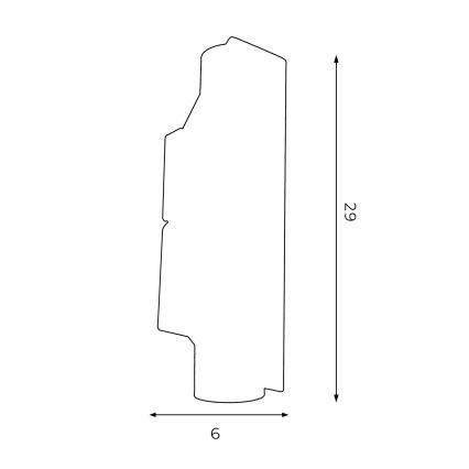 Iluminação de parede WALL 2xGU10/8W/230V branco/latão