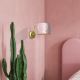 Iluminação de parede ZIGGY 1xE27/60W/230V rosa/dourada