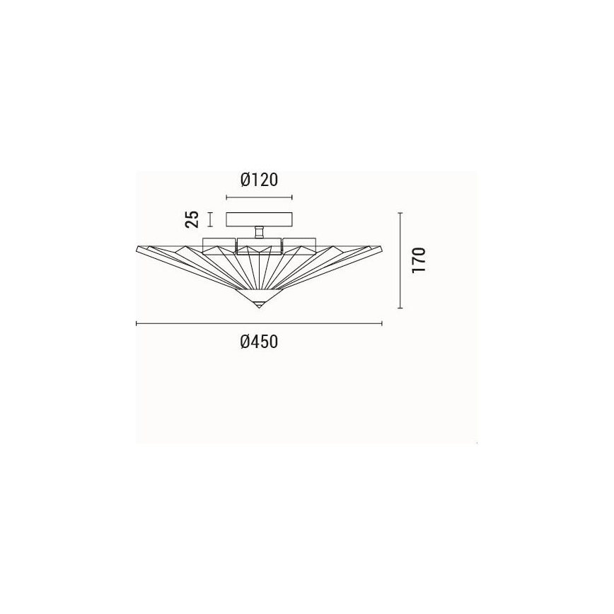 Iluminação de teto 5xE14/15W/230V cinzento
