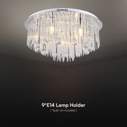 Iluminação de teto 9xE14/40W/230V diâmetro 60 cm