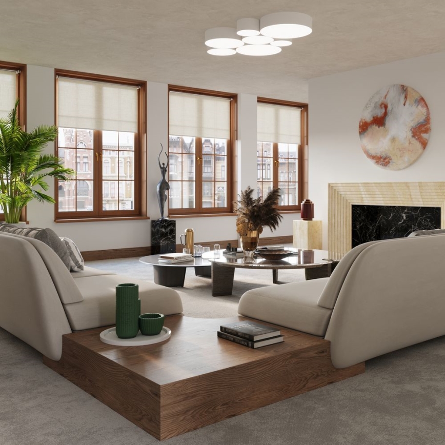 Iluminação de teto ARENA 4xE27/60W/230V branco