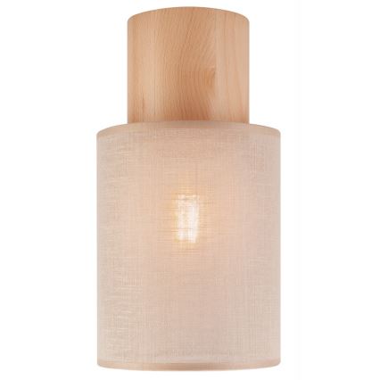 Iluminação de teto ARI 1xE27/60W/230V diâmetro 16 cm bege