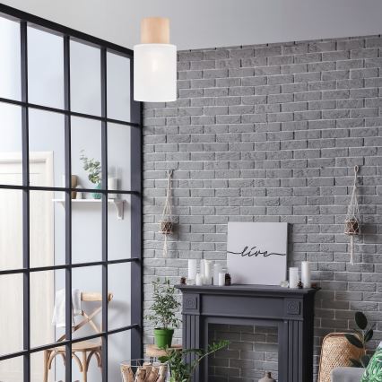 Iluminação de teto ARI 1xE27/60W/230V diâmetro 16 cm branco