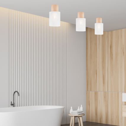 Iluminação de teto ARI 1xE27/60W/230V diâmetro 16 cm branco