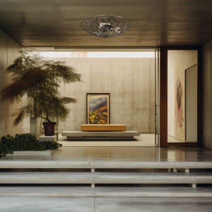 Iluminação de teto ARION 3xE27/15W/230V latão