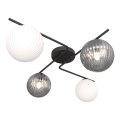 Iluminação de teto AZURA 4xE14/10W/230V preto/cinzento/branco