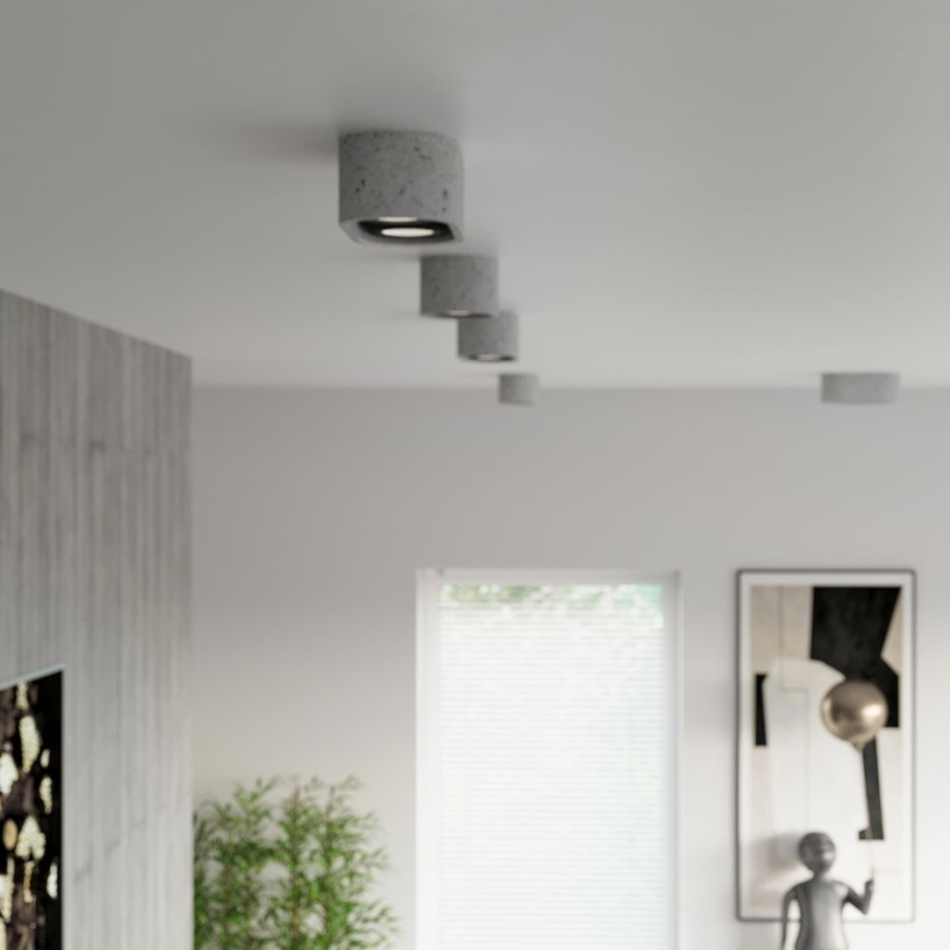 Iluminação de teto BASIC AR111 2xGU10/40W/230V betão