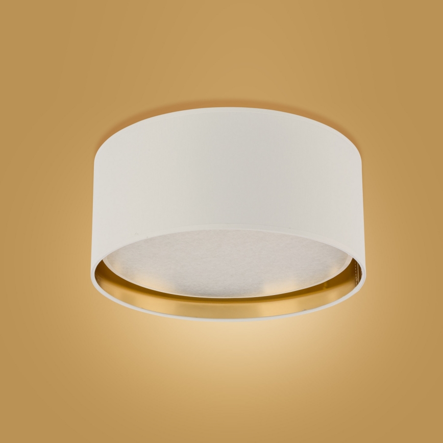 Iluminação de teto BILBAO 4xE27/15W/230V d. 45 cm branco/dourado