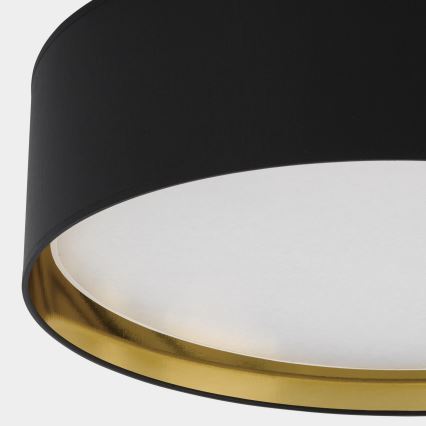 Iluminação de teto BILBAO 4xE27/15W/230V d. 60 cm preto/dourado