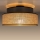 Iluminação de teto BOHO 1xE27/60W/230V diâmetro 40 cm castanho/bege