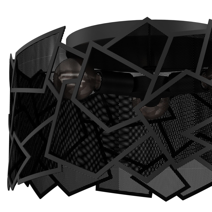 Iluminação de teto CAMO 3xE27/15W/230V preto