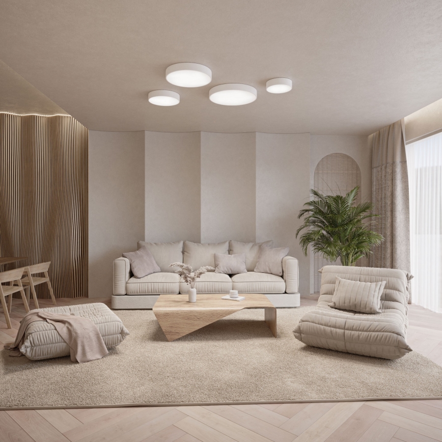 Iluminação de teto com sensor CLEO 4xE27/24W/230V d. 50 cm branca