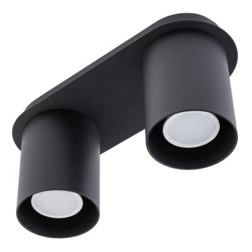 Iluminação de teto CREEP 2xGU10/25W/230V preto