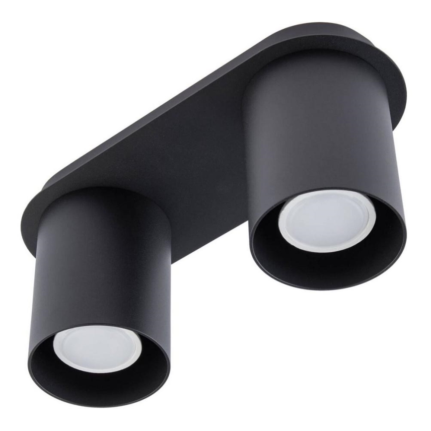 Iluminação de teto CREEP 2xGU10/25W/230V preto