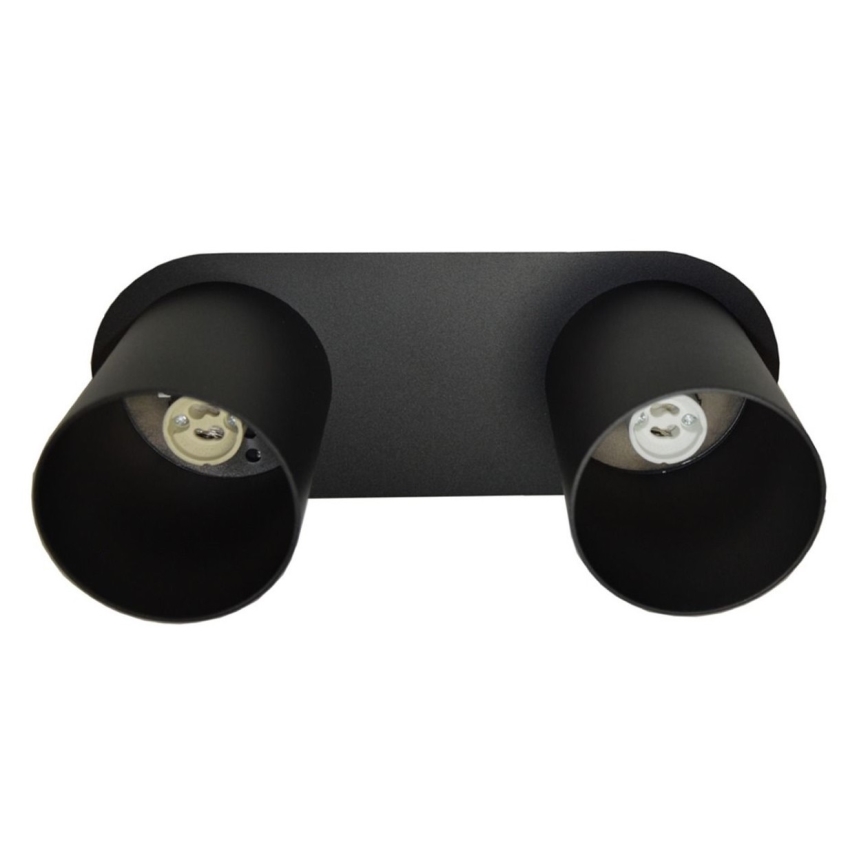 Iluminação de teto CREEP 2xGU10/25W/230V preto
