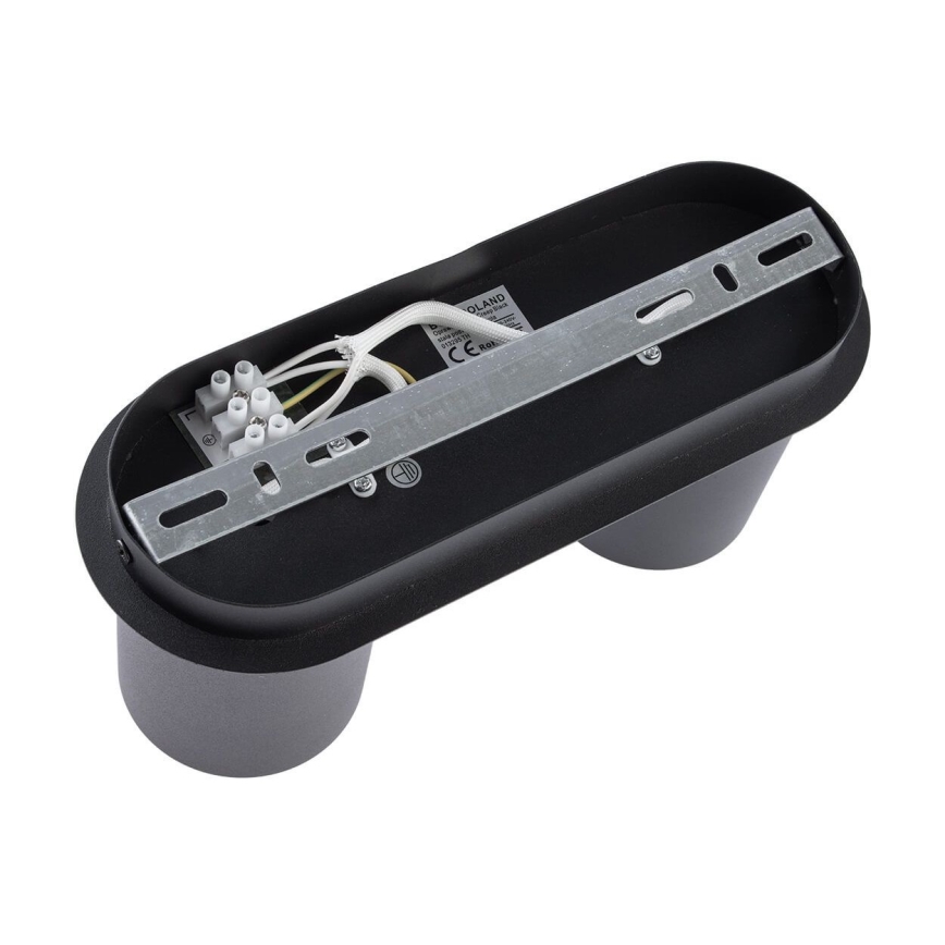 Iluminação de teto CREEP 2xGU10/25W/230V preto