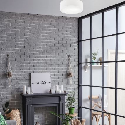 Iluminação de teto DANTE 1xE27/60W/230V diâmetro 26 cm branco