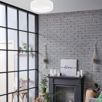 Iluminação de teto DANTE 2xE27/60W/230V diâmetro 36 cm branco