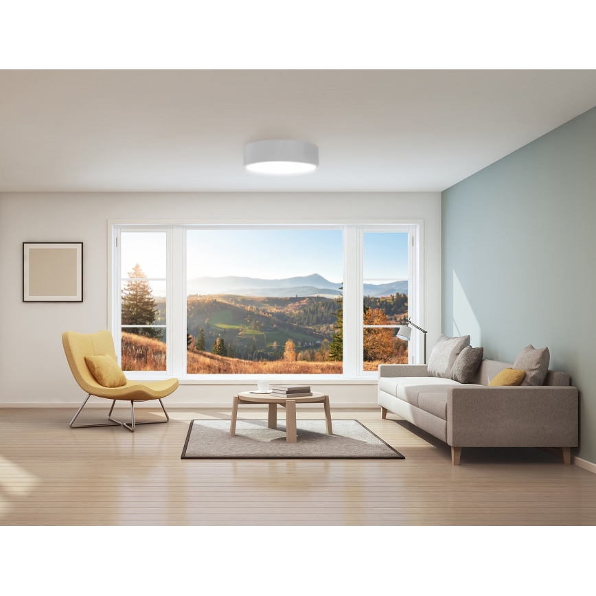 Iluminação de teto de casa de banho CLEO 2xE27/24W/230V d. 30 cm branca IP54