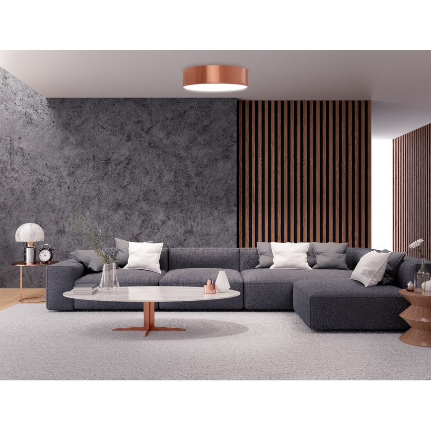 Iluminação de teto de casa de banho CLEO 2xE27/24W/230V d. 30 cm cobre IP54