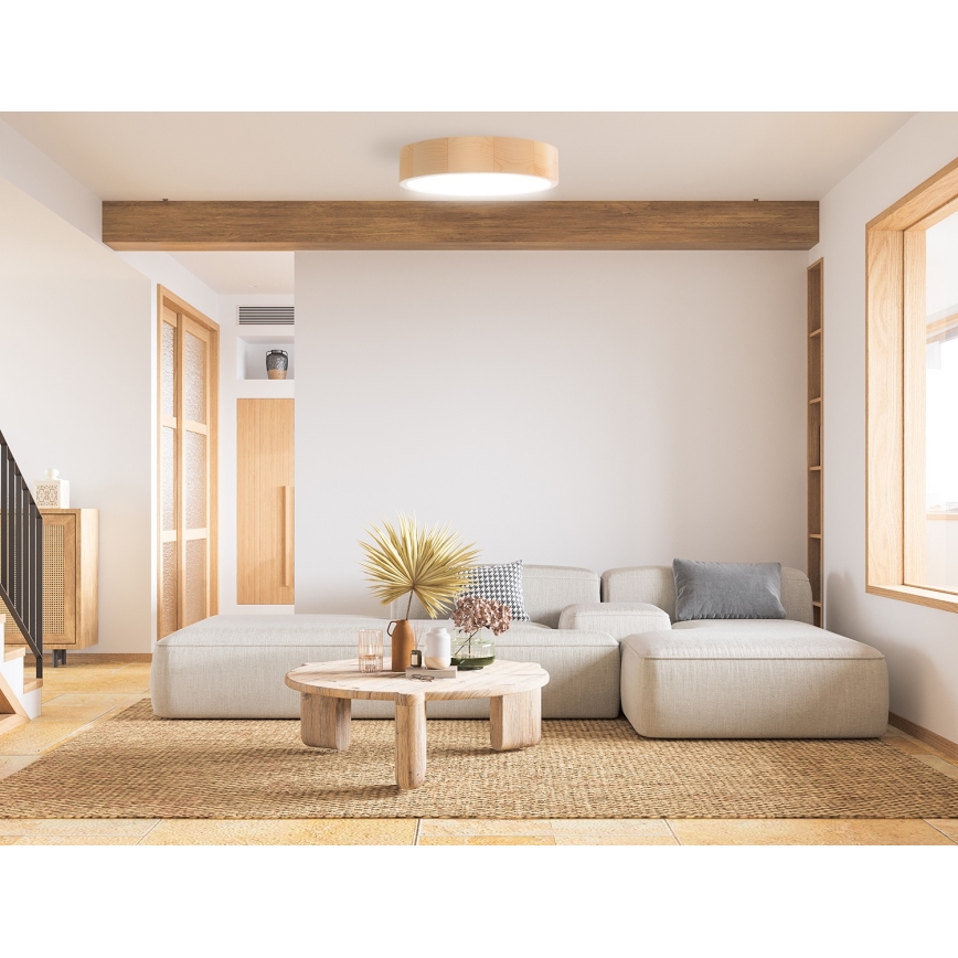 Iluminação de teto de casa de banho CLEO 2xE27/24W/230V IP54 diâmetro 27,5 cm pinho