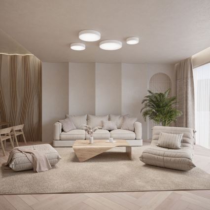 Iluminação de teto de casa de banho CLEO 3xE27/24W/230V d. 40 cm branca IP54