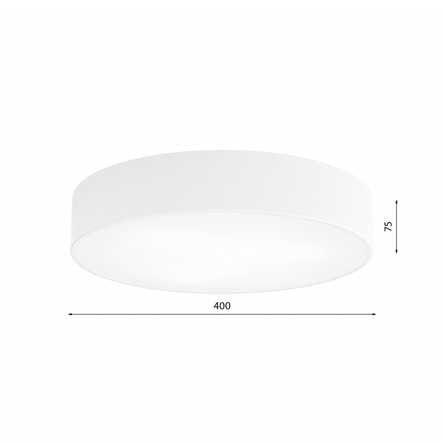 Iluminação de teto de casa de banho CLEO 3xE27/24W/230V d. 40 cm branca IP54