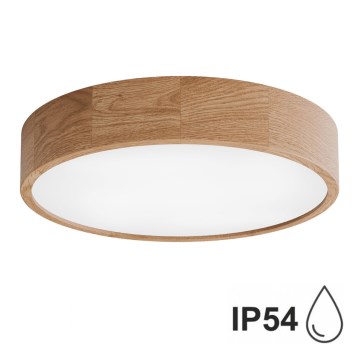 Iluminação de teto de casa de banho CLEO 4xE27/24W/230V IP54 diâmetro 47,5 cm carvalho