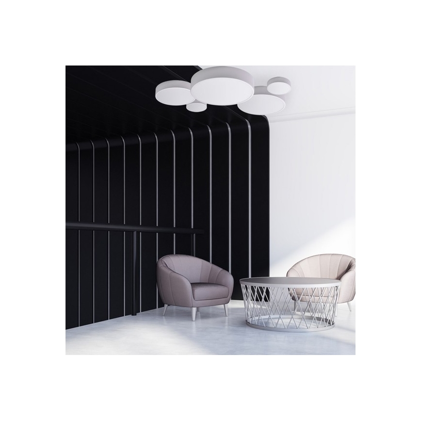 Iluminação de teto de casa de banho com sensor CLEO 2xE27/24W/230V d. 30 cm branco IP54